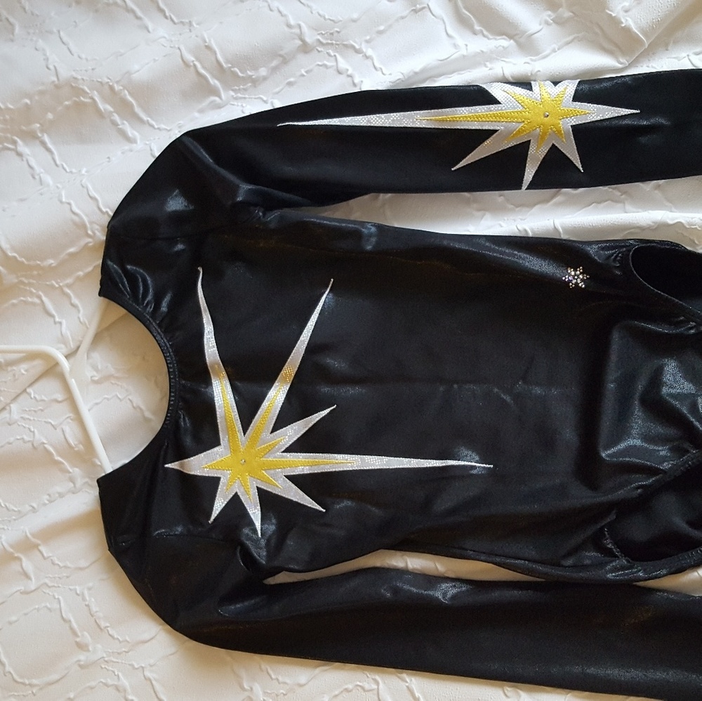 4 girls gymnastics leotards